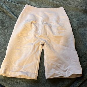 Alphalete purple biker shorts